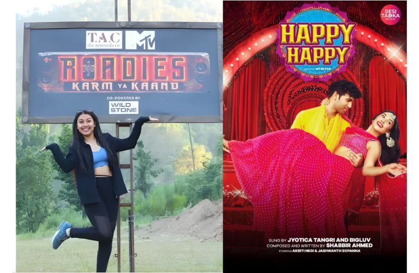 Akriti Negi with Jashwanth Bopanna  in Happy Happy an MTV Splitsvilla X5