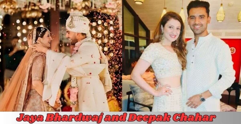 Jaya Bhardwaj with her husband deepak chahar