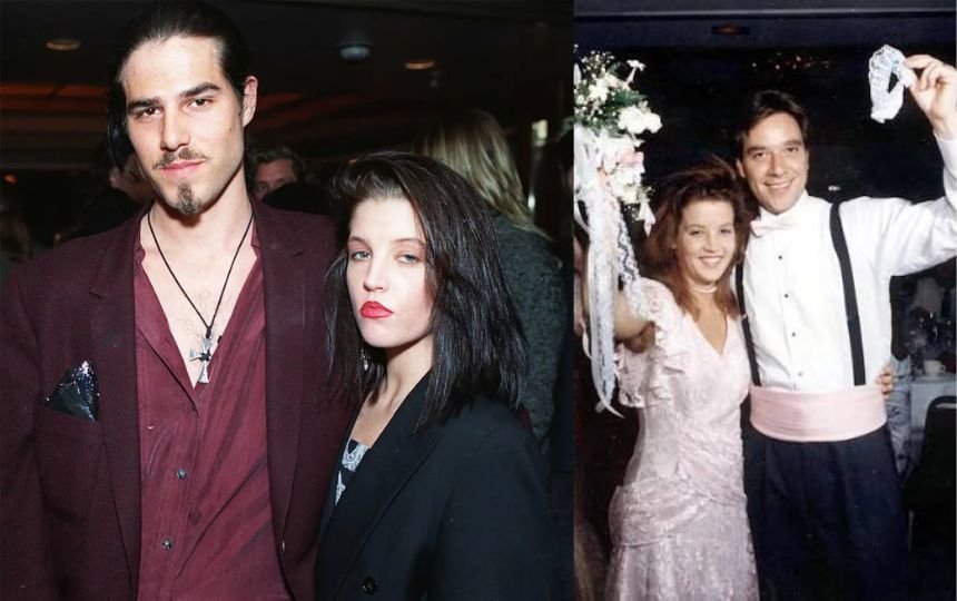 Danny Keough and Lisa Marie Presley 