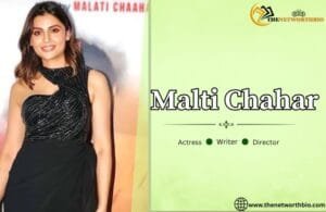 Malti Chahar at public event wearing black dress