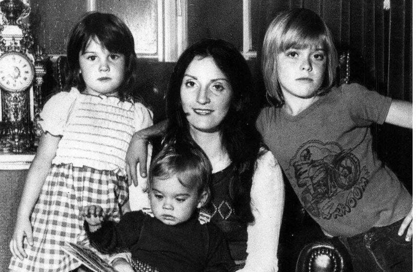 Thelma Riley With her children