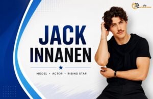 Jack Innanen portrait with his name in a modern blue and white profile design.