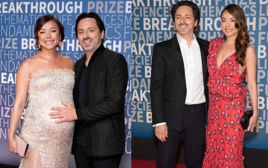 Nicole Shanahan with ex husband sergery brin